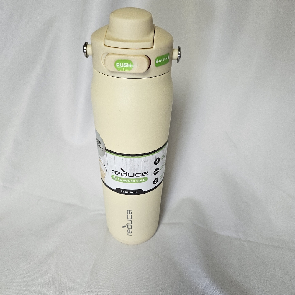 Reduce Cream Insulated Water‎ Bottle New